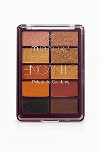 Paleta de Sombras com 10 Cores Encanto Cor 01 - Mia Make