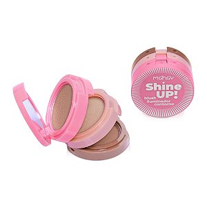 Trio Shine Up Blush iluminador e Contorno Cor 01 - Mahav