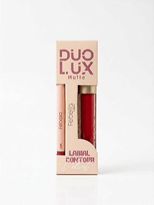 Batom Líquido & Contorno Labial Duo Lux Cor 06 - Febella