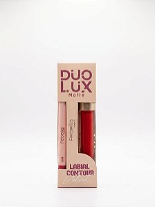 Batom Líquido & Contorno Labial Duo Lux Cor 08 - Febella