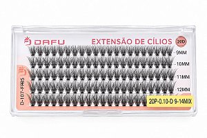 Cílios Tufinho 20P-0.10-D 9-14Mix - Dafu