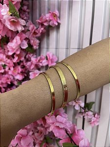Trio de Bracelete em Aço Inoxidável - NÃO HÁ TROCA
