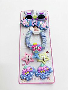 Kit Presilhas Infantil Azul