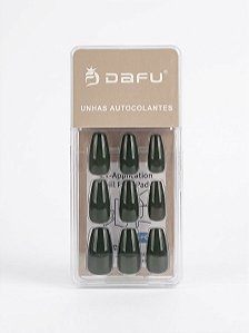 Unha Autocolante Bailarina Verde Militar - Dafu