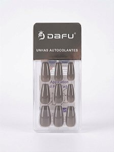 Unha Autocolante Bailarina Cinza - Dafu
