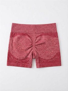Short Canelado Vermelho