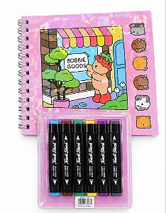 Livro Bobbie Goods + 6 Canetinhas Touch
