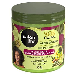 Gel Definidor Azeite De Oliva Sos Cachos Salon Line 550g Www Lojadoscachos Com Br