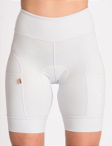 Gaiam Bermuda feminina Warrior para ioga – Short esportivo para ciclismo e  corrida – Costura interna de 7,6 cm, Branco brilhante, XG