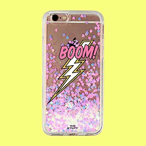 Capa para Celular "Case" Boom Glitter