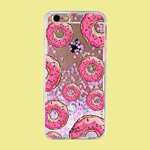 Capa para Celular "Case" Donuts Glitter