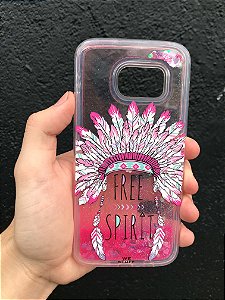 Capa para Celular "Case" Free Spirit Glitter Samsung