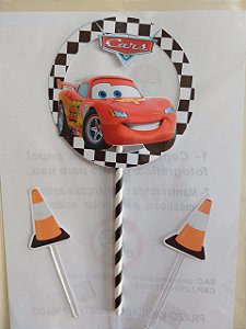 Carros Cars Disney M02 - Papel De Arroz Para Bolo Comestível