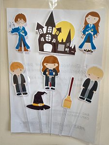 HARRY POTTER CUTE TOPO DE BOLO (PAPEL FOTOGRÁFICO)