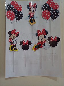 MINNIE VERMELHA 002 TOPO BOLO (PAPEL FOTOGRAFICO)