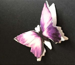 BORBOLETA CORTADA CONJUGADA LILAS  (10 UNIDADES)