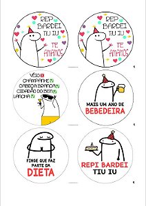 Topo de Bolo Flork - Rep Bardei tiu iu - Florkofcows