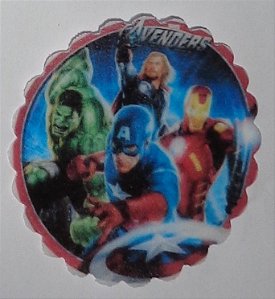 VINGADORES 001 MEDALHAO 5 CM - 15 UNIDADES CORTADO