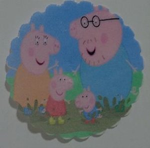 PEPPA 001 MEDALHAO 5 CM - 15 UNIDADES CORTADO