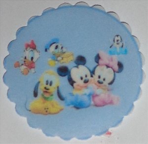 DISNEY BABY 001 MEDALHAO 5CM - 15 UNIDADES