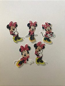 MINNIE VERMELHA PARA PIRULITO DE CRISTAL (PRODUTO RECORTADO) PAPEL ARROZ