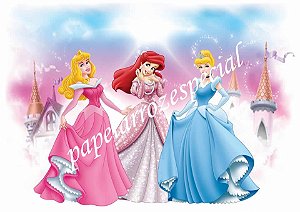 Princesas Disney M05 - Papel De Arroz Para Bolo Comestível