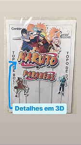 NARUTO TOPO DE BOLO (DETALHES EM 3D) - PAPEL ARROZ ESPECIAL