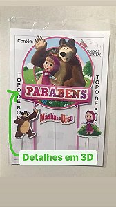 Topper princesa rosa e dourado  Decoração de bolo, Bolo da bela  adormecida, Bolo masha e urso