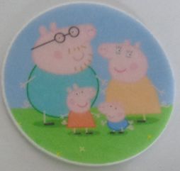 MEDALHÃO CORTADO PEPPA 002 (30 UNIDADES)