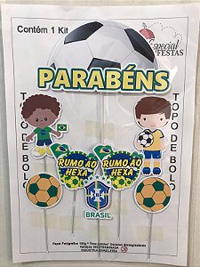 COPA DO MUNDO MENINO TOPO DE BOLO (PAPEL FOTOGRÁFICO)