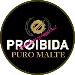 MEDALHÃO CORTADO CERVEJA PROIBIDA 001 (30 UNIDADES)