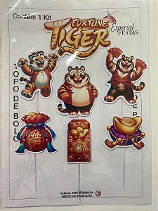 FORTUNE TIGER TOPO DE BOLO (PAPEL FOTOGRÁFICO)