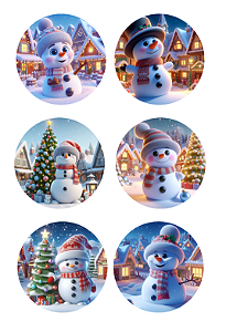 BENTO CAKE BONECO DE NEVE