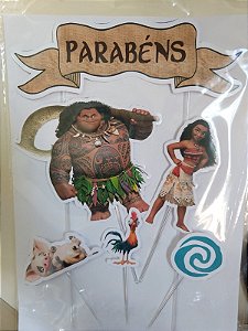 MOANA 001 TOPO DE BOLO (PAPEL FOTOGRÁFICO)