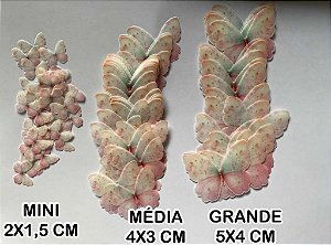 BORBOLETA COMESTÍVEL JARDIM ENCANTADO (PAPEL ARROZ)