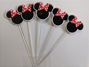 MINNIE VERMELHA TAG PARA DOCE (12 UNIDADES)