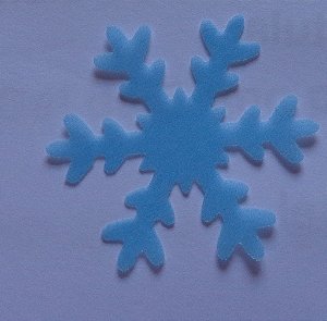 FLOCO NEVE CORTADO (4 CM) - DÚZIA AZUL