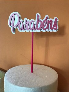 TOPO DE BOLO FLORAL TOPPER PERSONALIZADO FLORES TRINTOU ANIVERSARIO MULHER  BORBOLETAS FLORES DE PAPEL