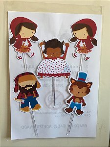 Papel arroz Chapeuzinho Vermelho + Brinde Faixas Laterais