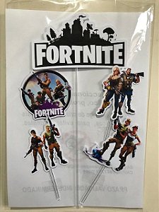 FORTNITE TOPO DE BOLO (PAPEL FOTOGRÁFICO)