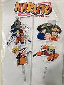 Topo de bolo Naruto, topper para bolo Naruto.