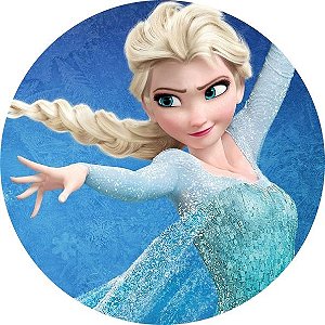 FROZEN PRINCESA ELSA PAPEL PREMIUM (3D) 20 CM - PAPEL ARROZ ESPECIAL