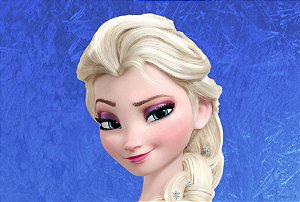 FROZEN ELSA FUNDO AZUL ROYAL A4