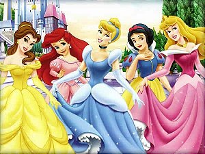 Princesas Disney M05 - Papel De Arroz Para Bolo Comestível