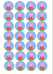 PEPPA 002 MEDALHÃO 4CM 24 UNIDADES