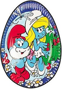 OVO COLHER SMURFS 001 250G (04 UNIDADES)