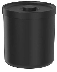 LIXEIRA BOLD 6 LITROS PRETO FECHADO