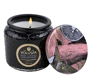 VELA VOLUSPA POTE DE VIDRO PINK CITRON GRAPEFRUIT - 35H