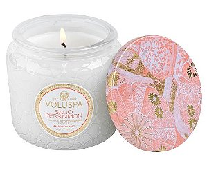 VELA VOLUSPA POTE DE VIDRO SAIJO PERSIMMON - 35H