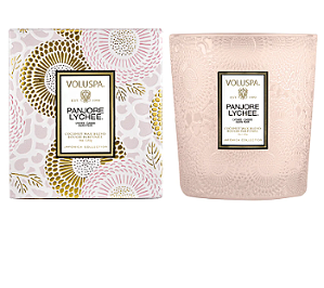 VELA VOLUSPA COPO DE VIDRO CLASSICO PANJORE LYCHEE - 60H